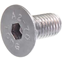 Tornillo avellanado SECCARO M10 x 20 mm- acero inoxidable V2A VA A2- DIN 7991 - ISO 10642- zócalo hexagonal- 20 piezas